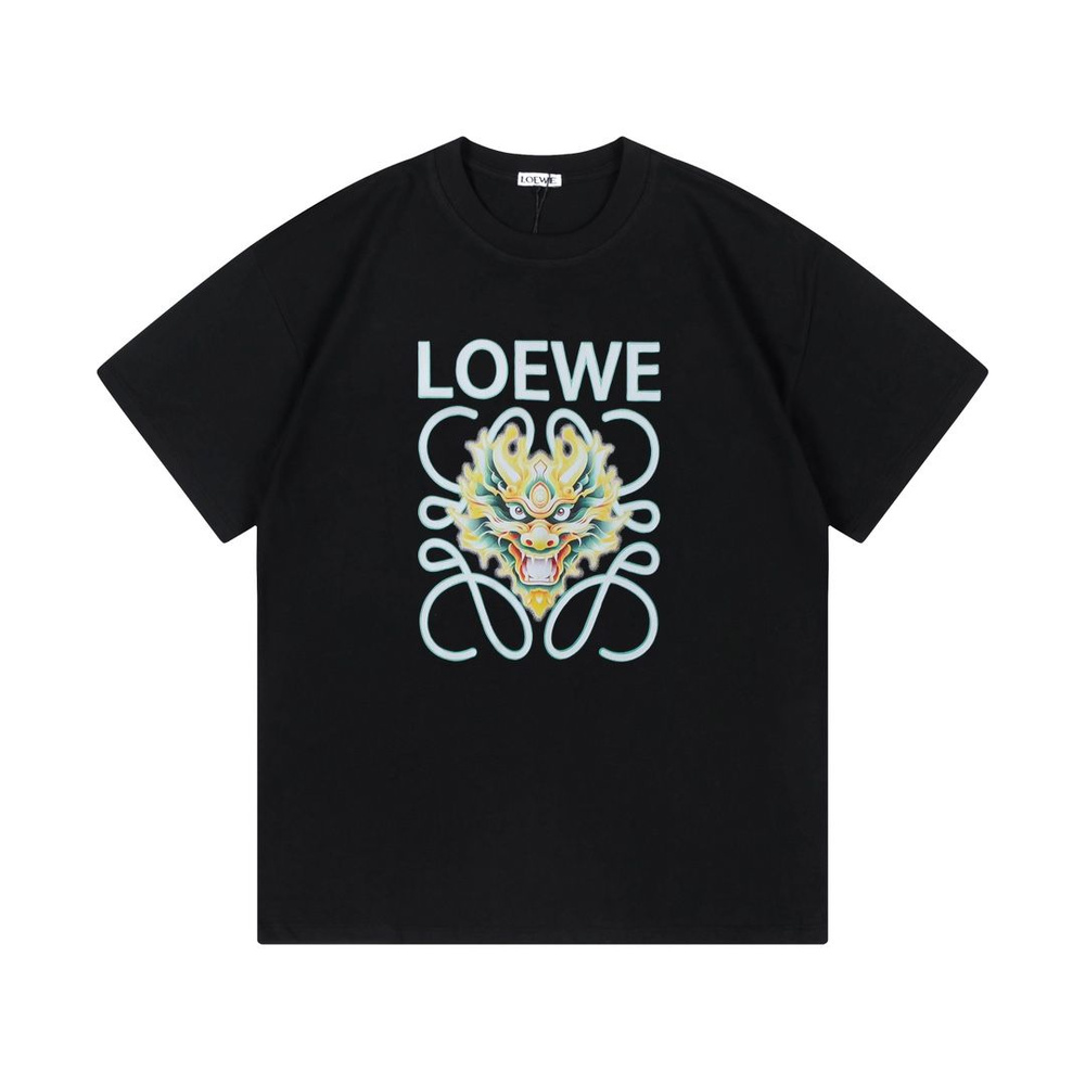 Футболка Loewe, размер 44, 46, цвет черный, 100% хлопок - купить по ...