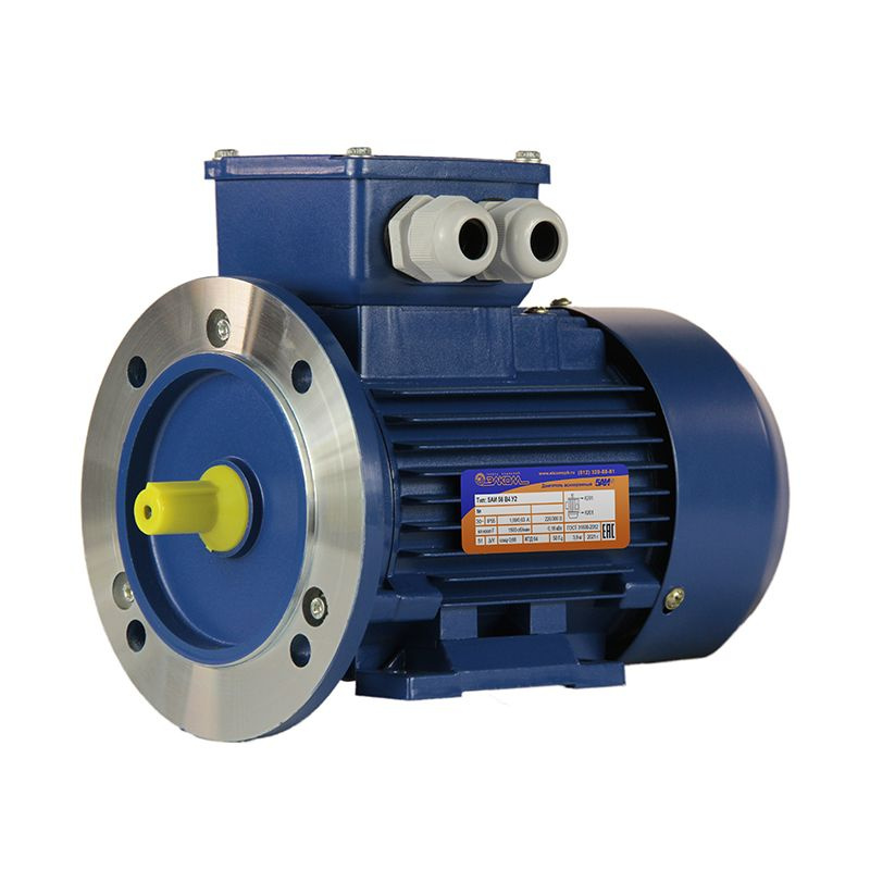 Электродвигатель трехфазный 5АИ 56 В4 IM 2081 0.18 кВт1500 об/мин ...