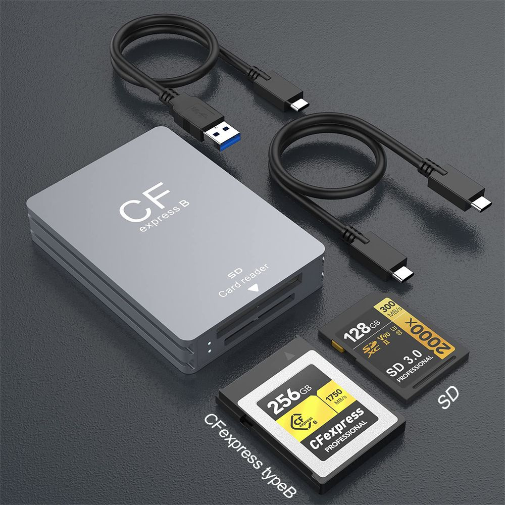 Универсальный картридер с двумя слотами CF Express Type B и SD ...