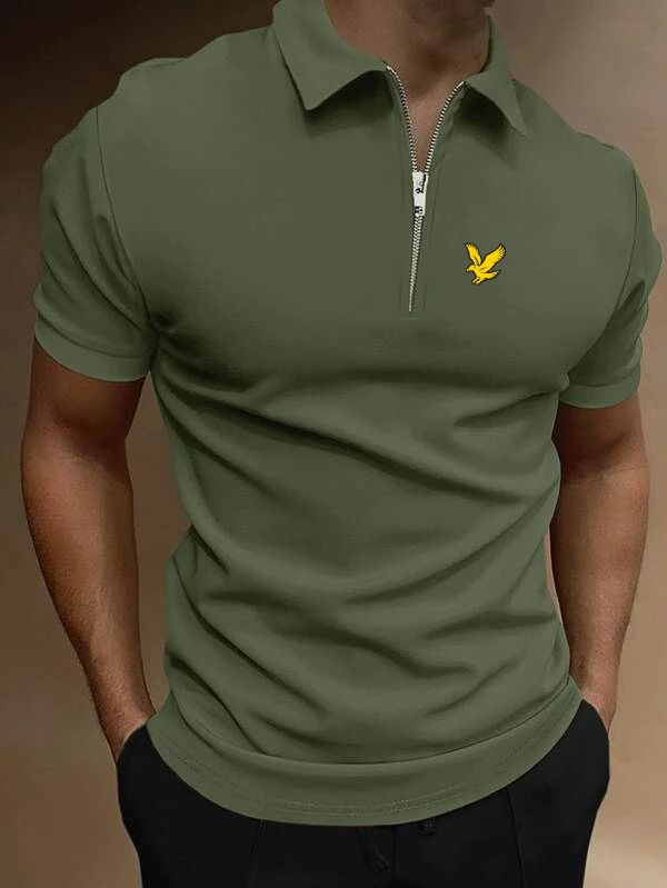 Поло Lyle & Scott, размер 46, цвет темно-зеленый, 95%Polyester;5%Аран ...
