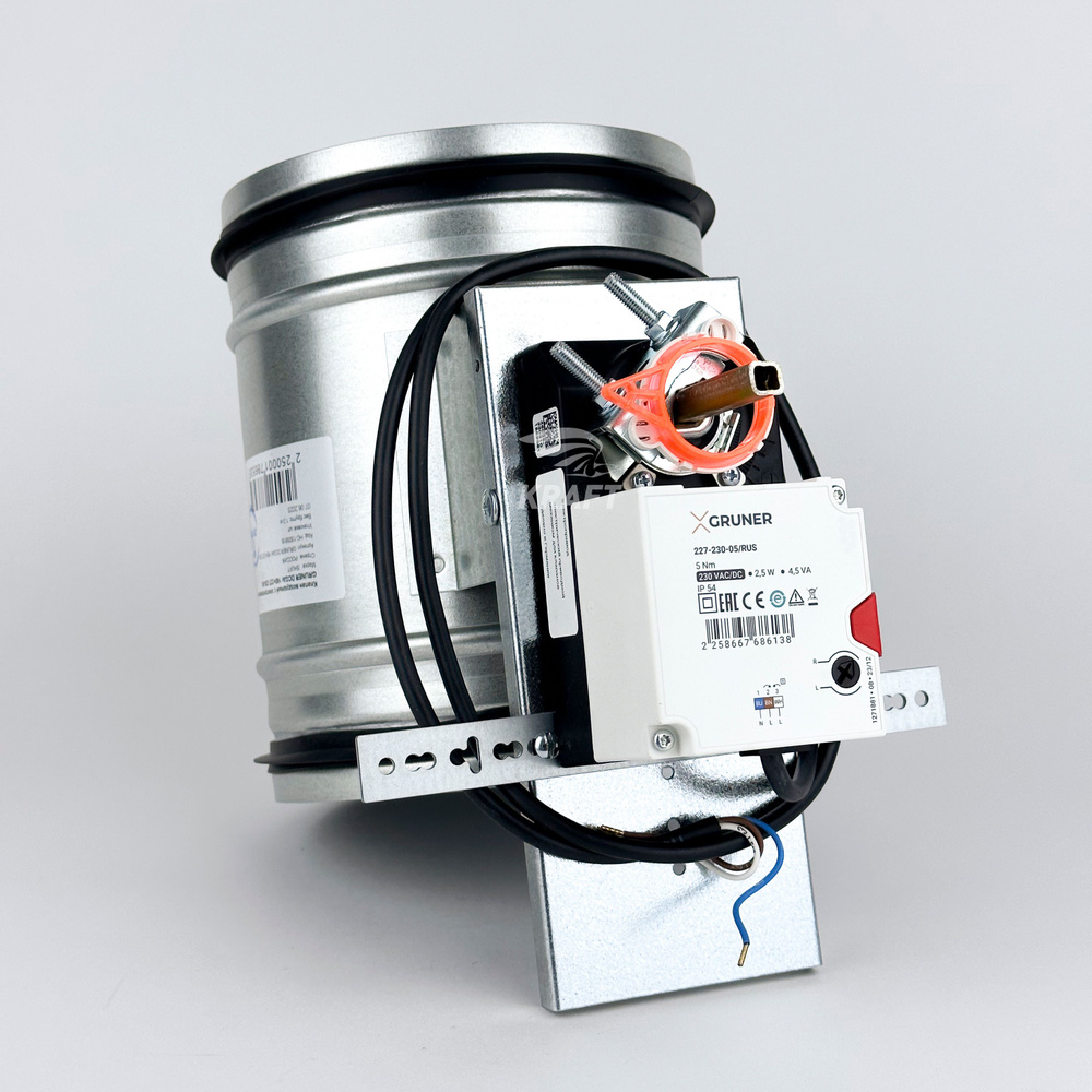 Клапан воздушный с электроприводом GRUNER DCGAr 160+227-230-05 - купить ...