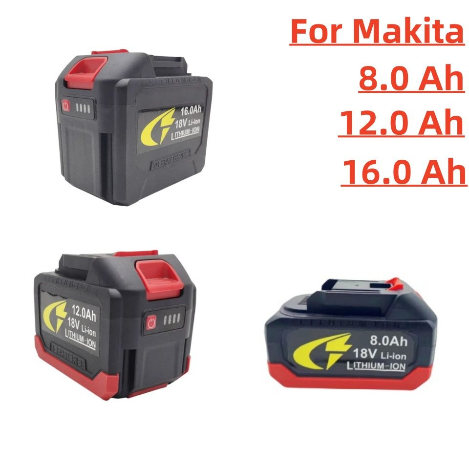 Литий-ионный аккумулятор 18 В, 16 Ач для Makita BL1850B, BL1840B - купить с  доставкой по выгодным ценам в интернет-магазине OZON (1368950438)