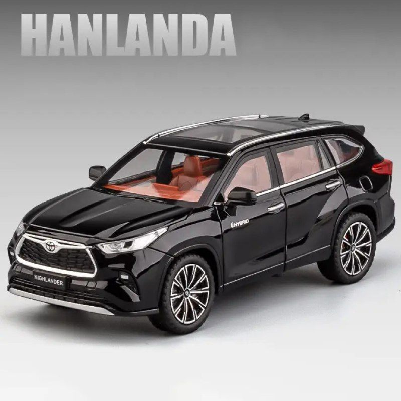 Коллекционная модель Toyota Highlander масштабная 1:24 (металл,свет,звук) Тайота  #1