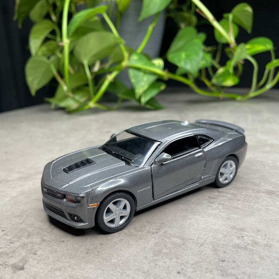 Металлическая машинка Kinsmart 1:38 Chevrolet Camaro 2014 Шевроле Комаро  DKT5383, инерционная, цвет Серый - купить с доставкой по выгодным ценам в  интернет-магазине OZON (712299269)