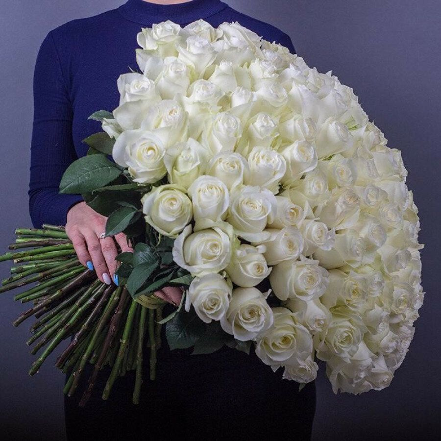 Букет из 101 белой розы #1