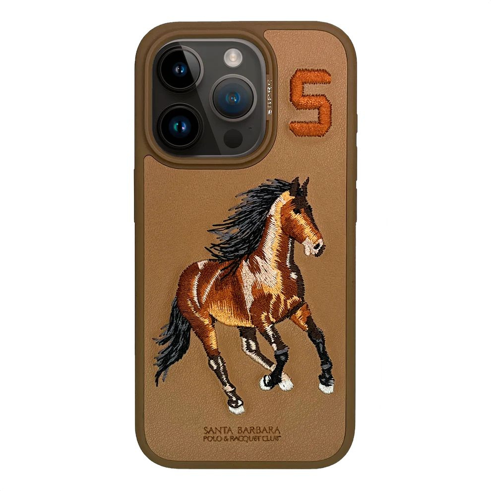 Чехол для iPhone 15 Pro Max Santa Barbara Polo & Racquet Club Ravel Boris Series Leather Case / Противоударный #1