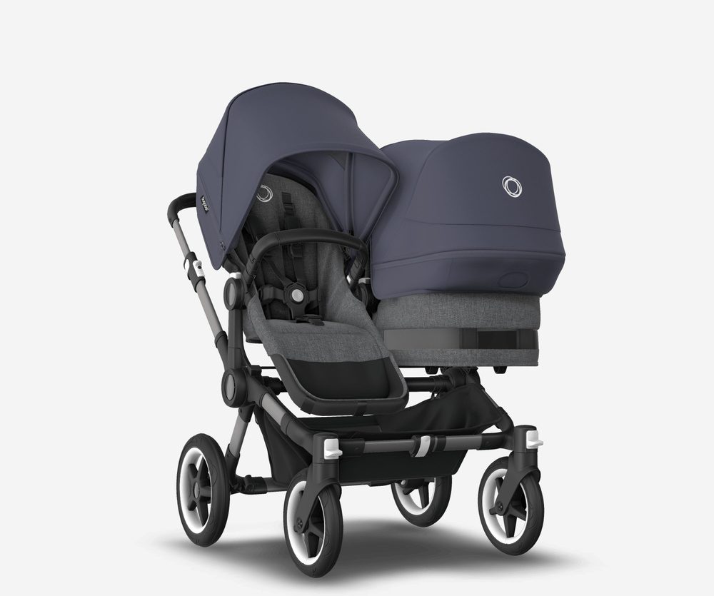 Коляска для погодок Bugaboo Donkey Duo 5 Stormy blue/grey melange/graphite #1