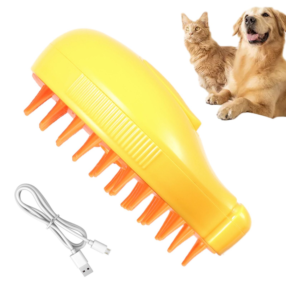 Паровая щетка для кошек, силиконовая расческа животных с паром ...