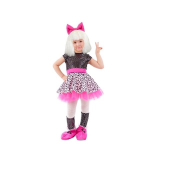 Костюм карнавальный Кукла Лол (2101 к-20),для девочки,сатин,для детского утренника,праздника
