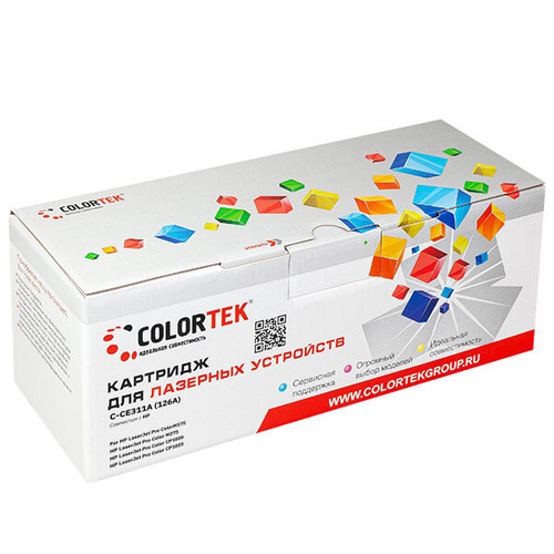 Картридж лазерный Colortek CT-CE311A (126A) голубой для принтеров HP  #1