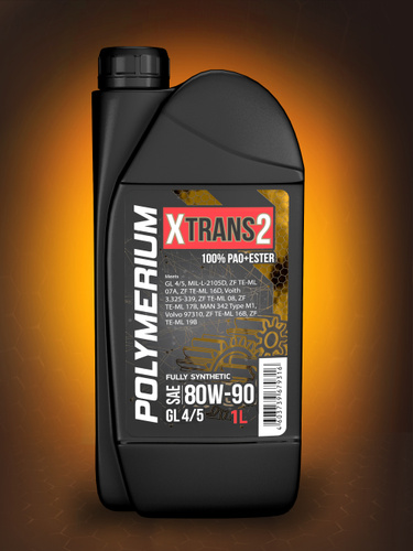 Масло трансмиссионное XTRANS2 80W-90 GL 4/5 POLYMERIUM, синтетическое 1L  #1