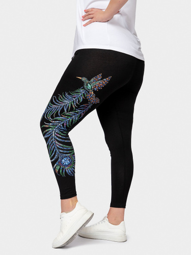 Nike black hyper shop femme floral logo leggings