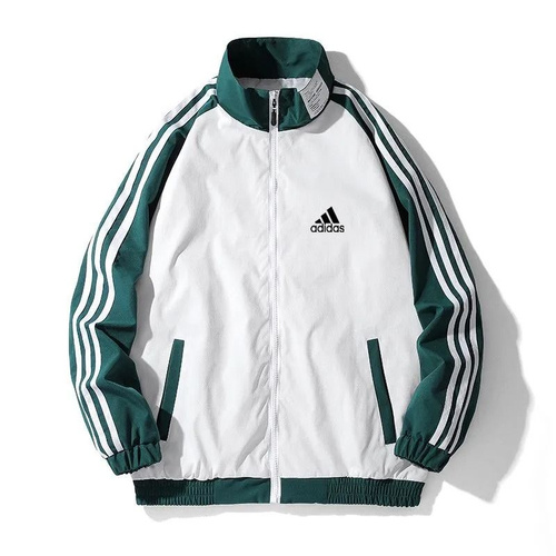 Adidas blue green & white lightweight clearance track jacket