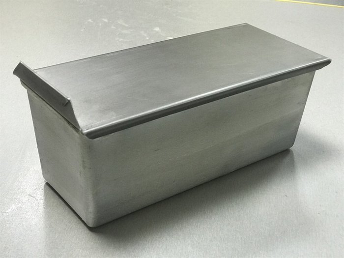 Тостерная форма для выпечки хлеба с крышкой 200х100х90 (литой алюминий ...