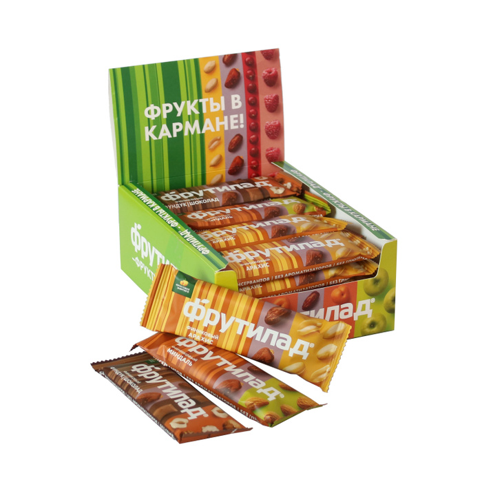 Микс "Фрутилад" Финиковый/Фруктово-ореховые батончики 20шт по 42г ...