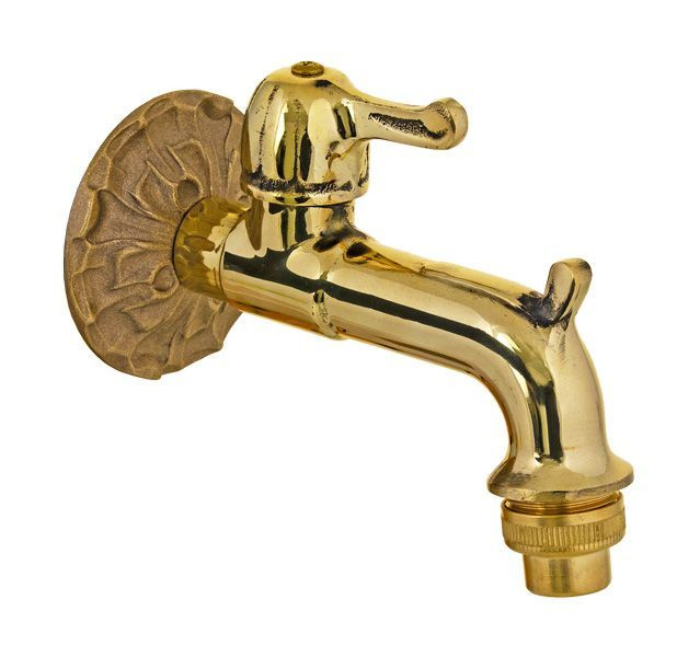 Кран "SANTERA" садовый шаровой АНТИК (Нар) - 1/2", ЗОЛОТО. ST202ANTIK ...