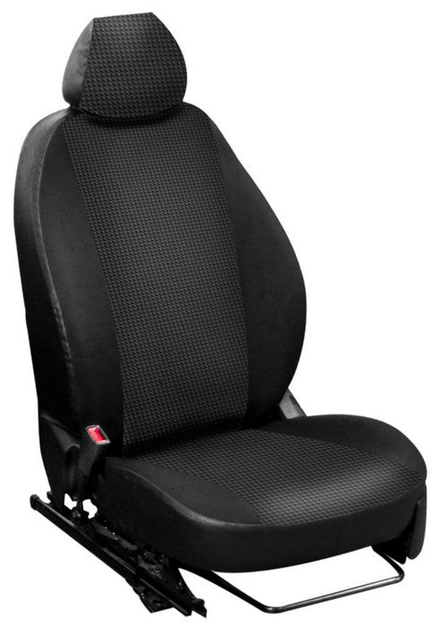 Авточехлы Renault Fluence I "Лима" жаккард-экокожа, пиксели черные ...