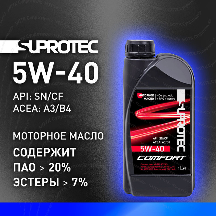 Масло супротек 5w40 отзывы