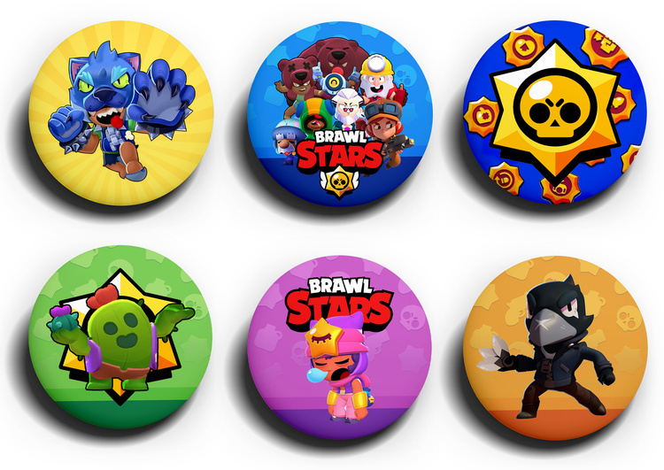 Значки "Brawl Stars Бравл старс 2" - купить с доставкой по выгодным ...