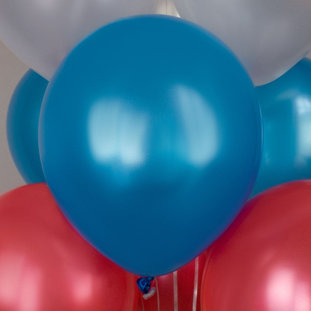 Воздушные шары "Триколор" металлик универсальный, 30 см набор, 30 штук ...