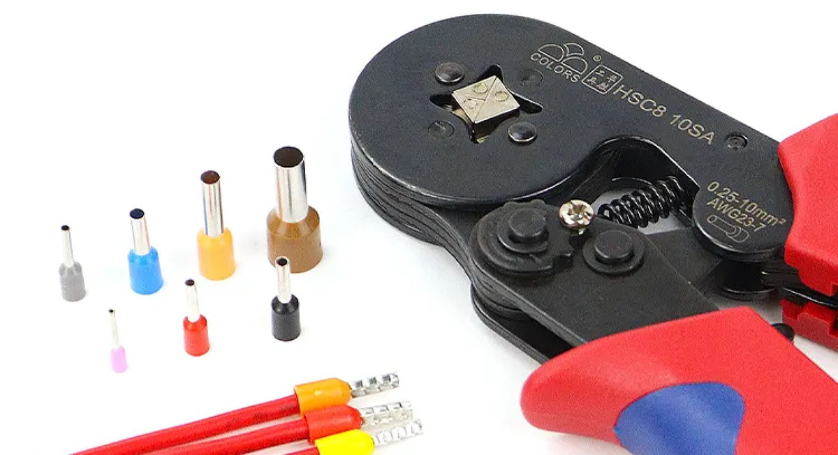Кримпер пресс-клещи для обжима штыревых клемм HSC8 6-4А, 0.25 - 10 кв ...