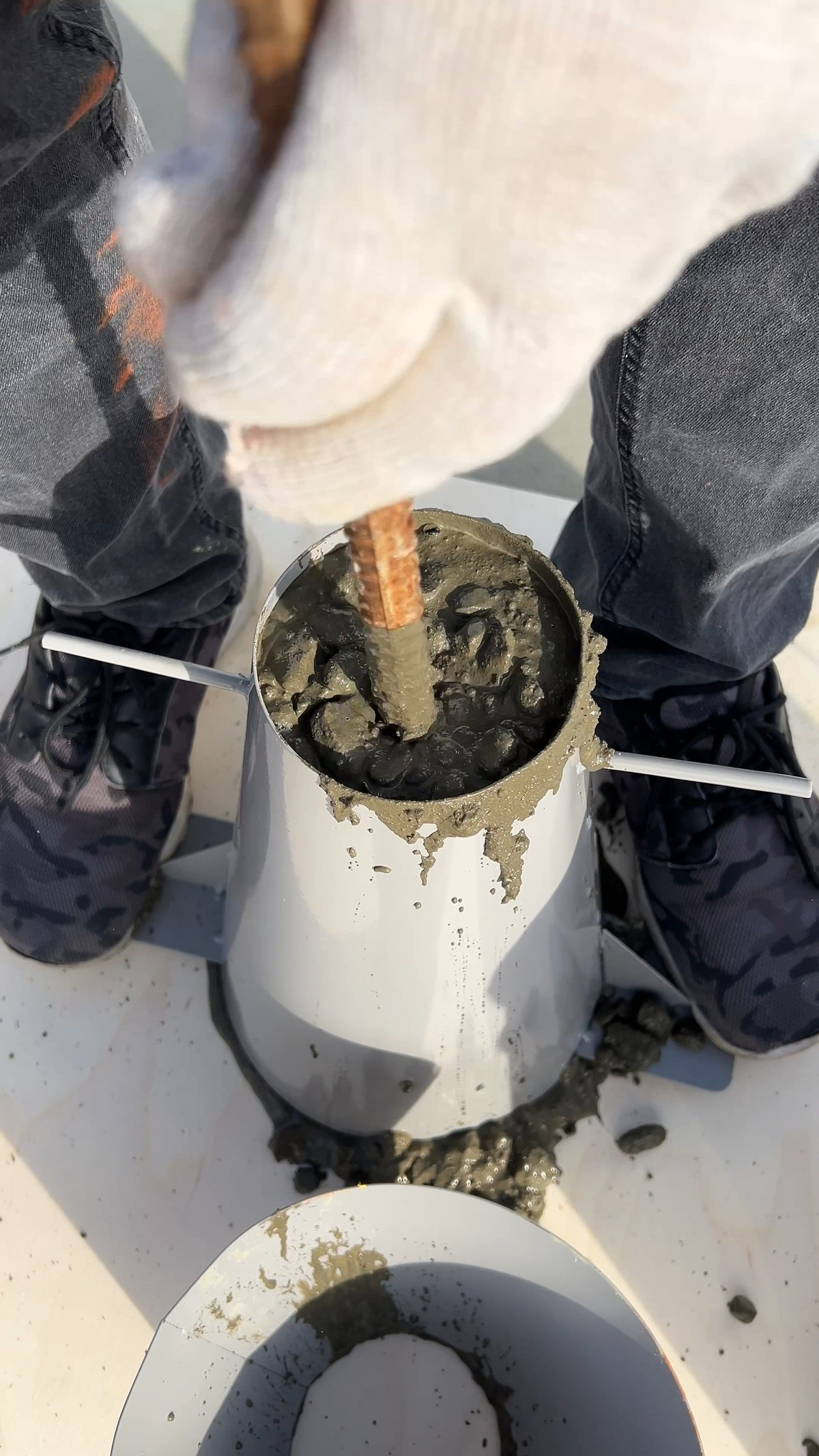 Конус КА (Абрамса) Промышленник с воронкой для определения подвижности ...