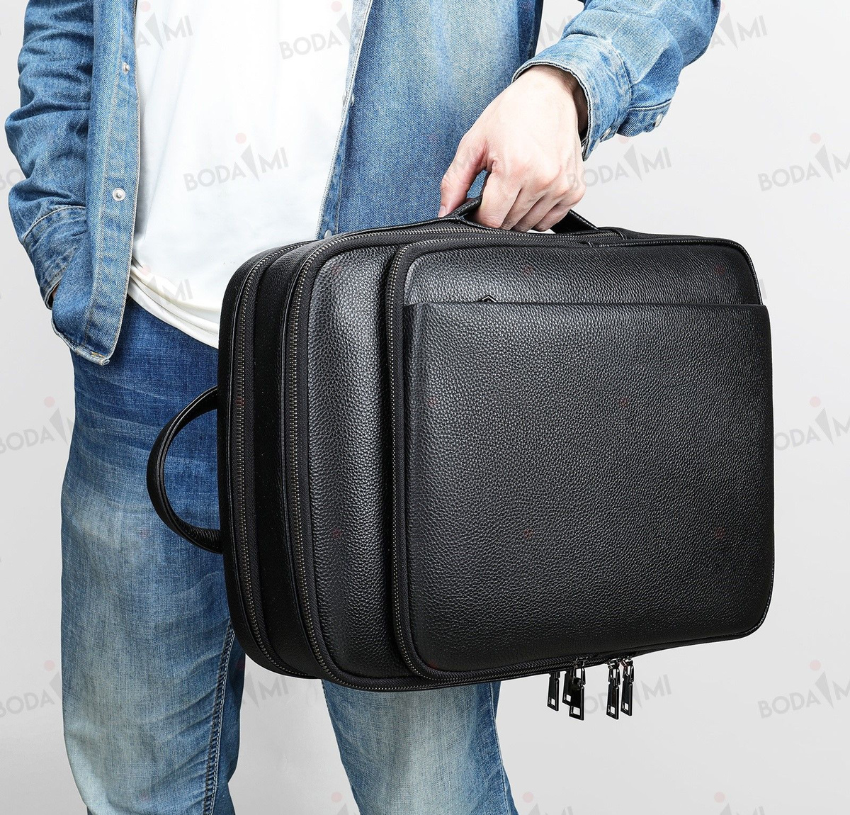 Рюкзак мужской из натуральной кожи / Портфель кожаный - купить с ...