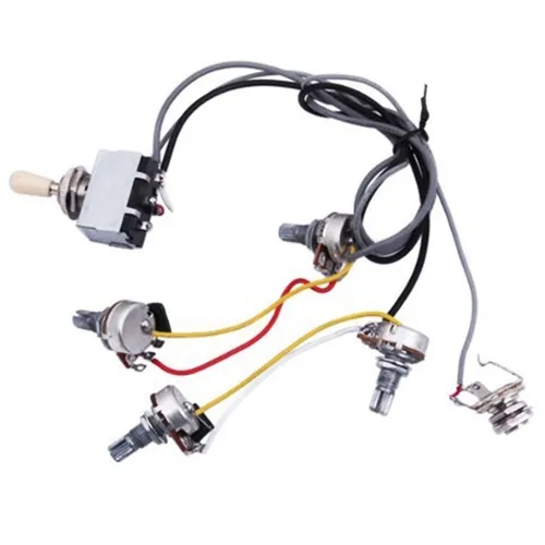 Гитарная проводка с предварительным монтажом 2 громкости тона 4-500k потенциометры для LP