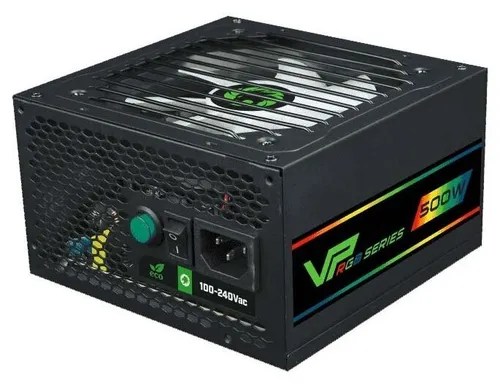 Блок питания GameMax VP-500-RGB-MODULAR 80+ ATX 500W, Ultra quiet
