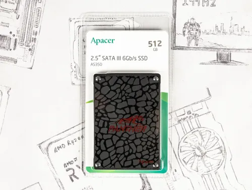 512 ГБ Внутренний SSD-диск Apacer AS350 Panther (AP512GAS350-1)