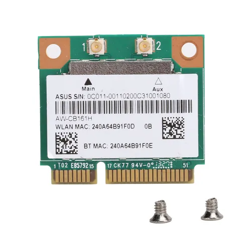 Wi-Fi модуль Mini PCI E 802.11ac, Bluetooth 4.0, 433 Мбит/с, 2.4/5 ГГц, RTL8821AE, для ноутбуков