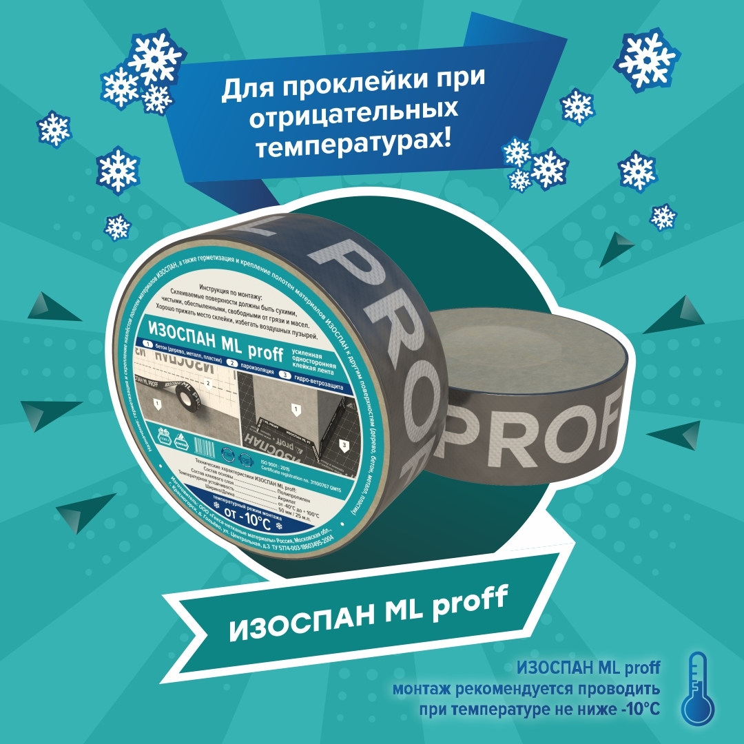 Изоспан rf proff отражающая армированная паро гидроизоляция