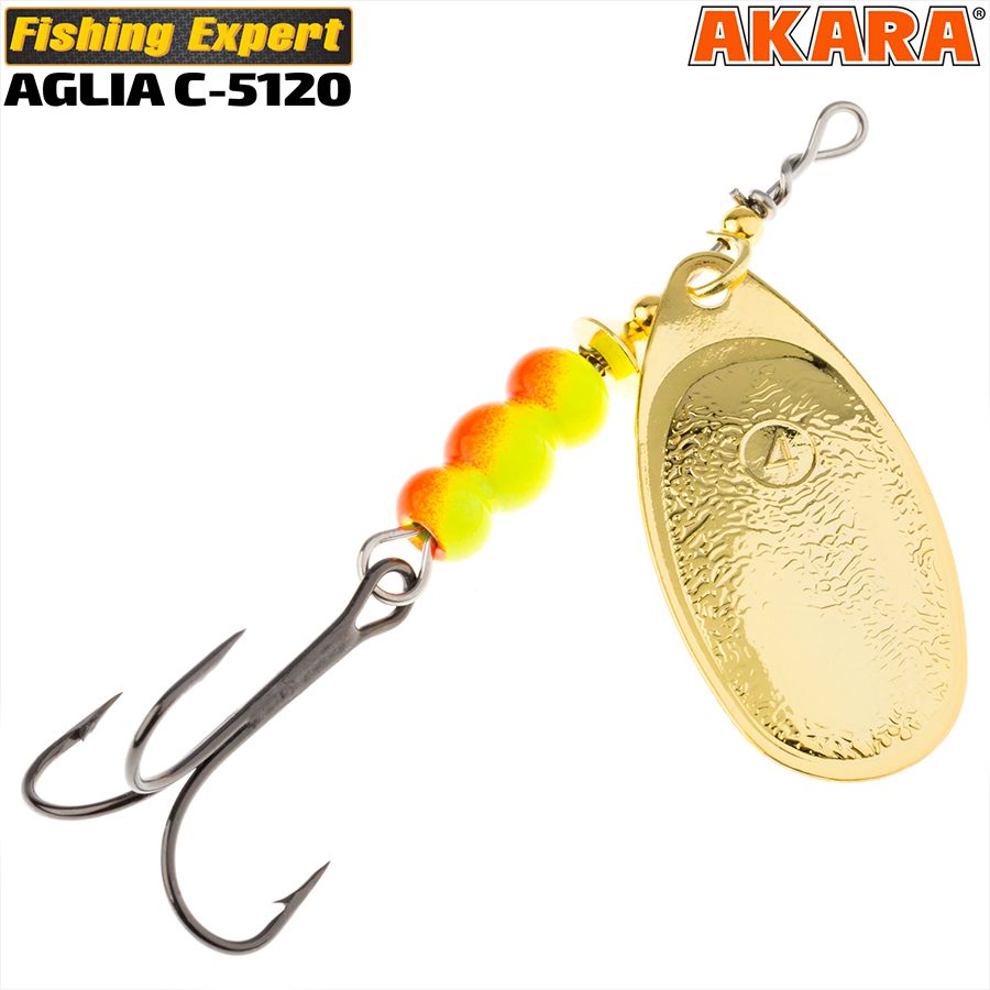 Блесна вращ. Akara C-5120 10 гр. Sil/Yl-Or