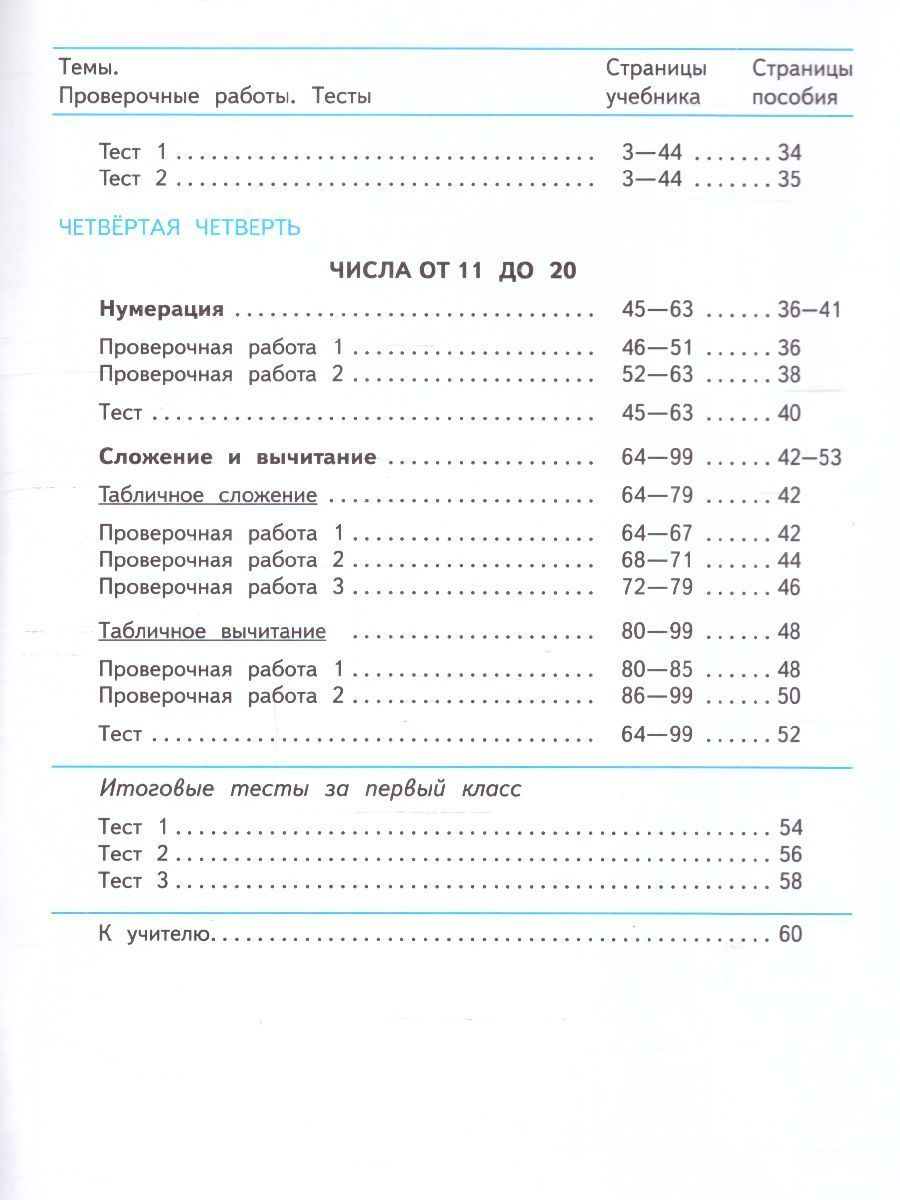 Математика 1 класс. Проверочные работы к новому ФП. УМК Школа России. ФГОС | Reference Book - Ozon image 4