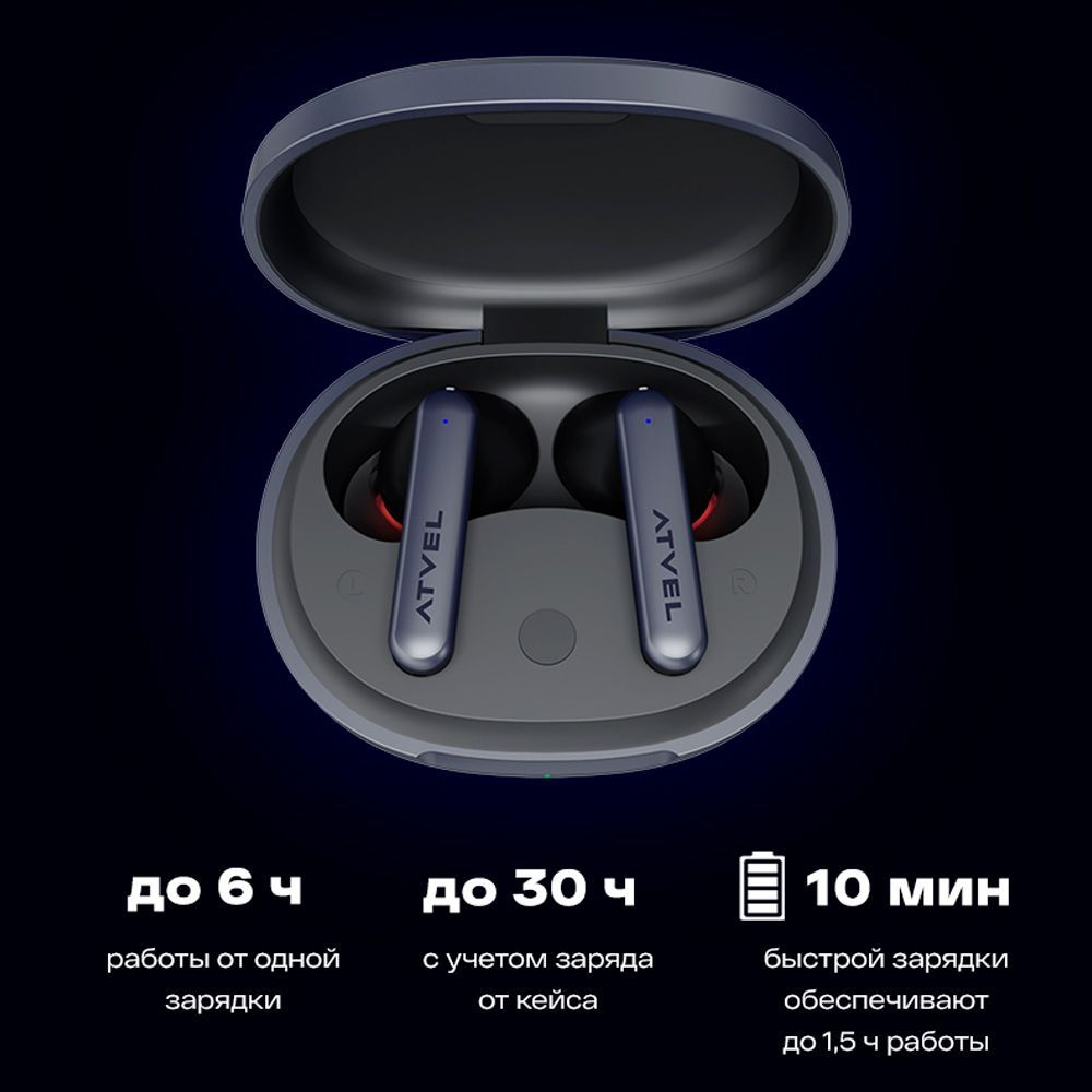 Наушники Внутриканальные Atvel TWS Tune S5 Pro - купить по доступным ...