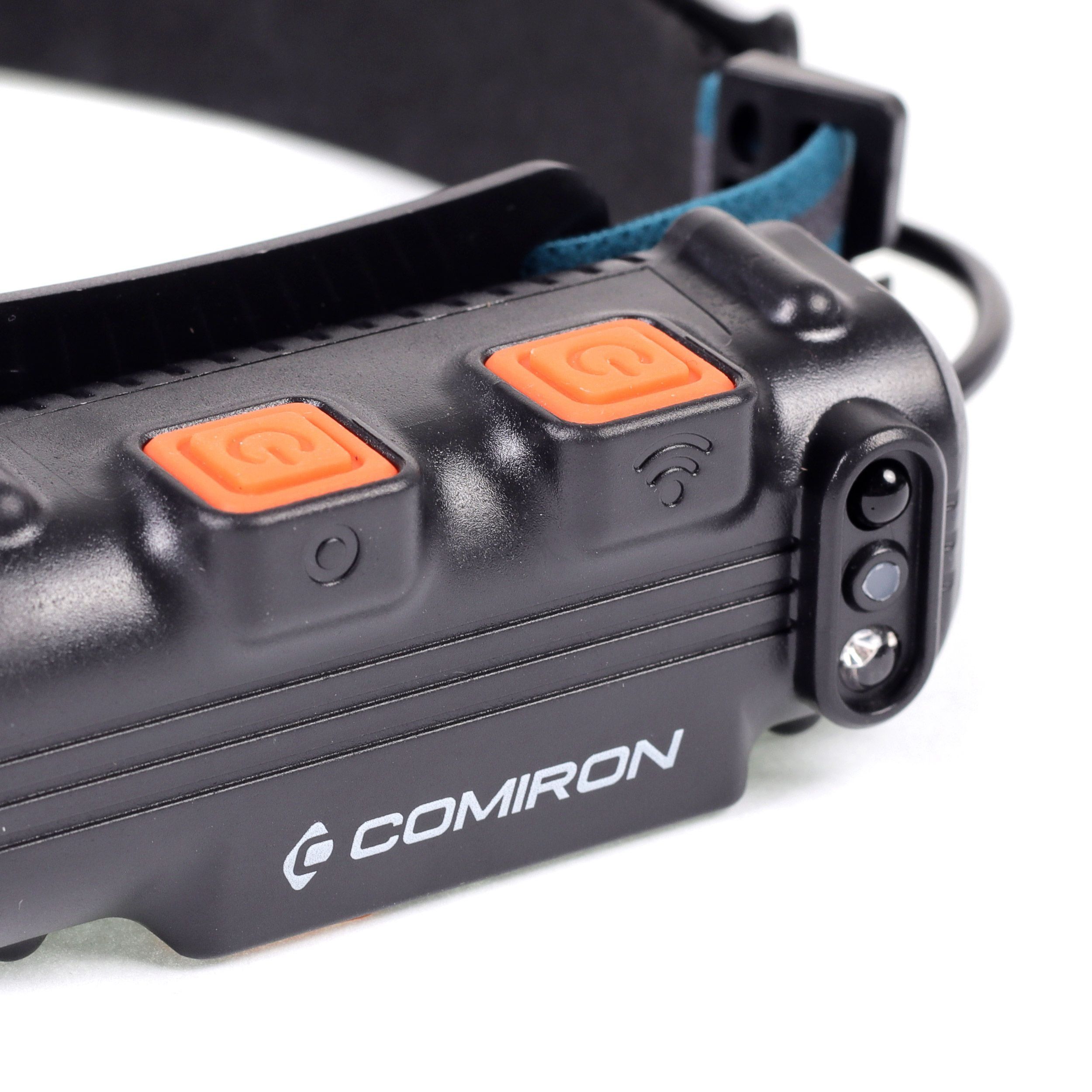 Фонарь налобный спортивный COMIRON O'HEAD корпус жёсткий ABS, IPX5 свет COB 400lm аккум 18650 3.7V 2000 mAh, USB Type-C; индикатор красный Фонарь налобный спортивный COMIRON O'HEAD корпус жёсткий ABS, IPX5 свет COB 400lm аккум 18650 3.7V 2000 mAh, USB Type-C; индикатор красный
