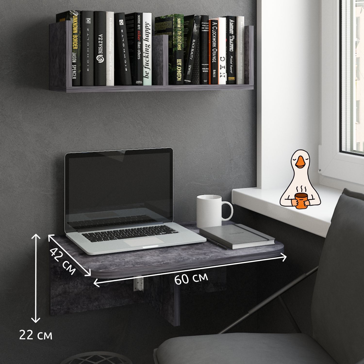 Подвесной стол Откидной Стол настенный раскладной, столик откидной ...