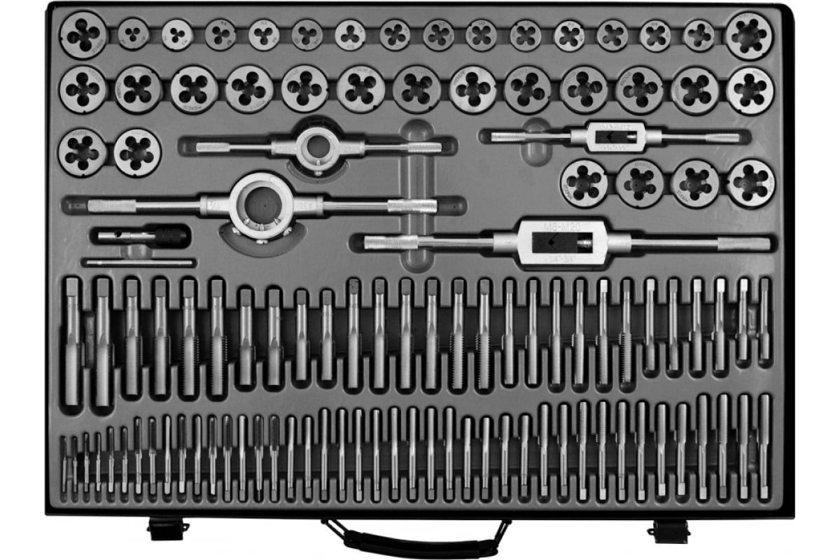 Лучший набор метчиков и плашек. Набор метчиков и плашек м2 - м18, 110 предметов, метрическая резьба. Набор метчиков и плашек м2-м18, 110 шт. Метал. Кейс// Matrix 773110. Набор метчиков и плашек Matrix 773110. Набор метчиков и плашек, 110 предметов Gigant std110.