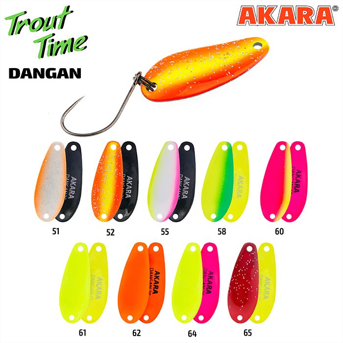 Блесна колеб. Akara Trout Time Dangan 25 1,5 гр. 55