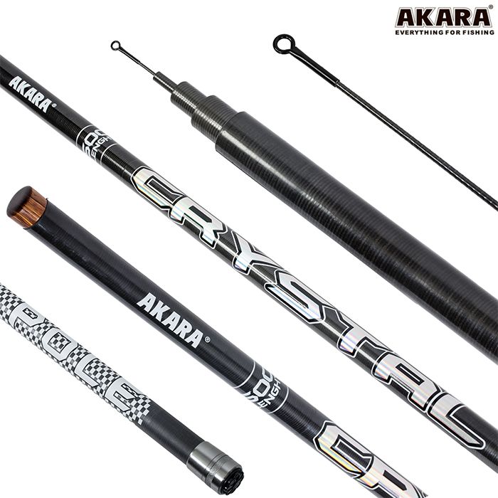 Удилище телескоп угольное д/с Akara Crystal Pole (10-30) 5,0 м б/к