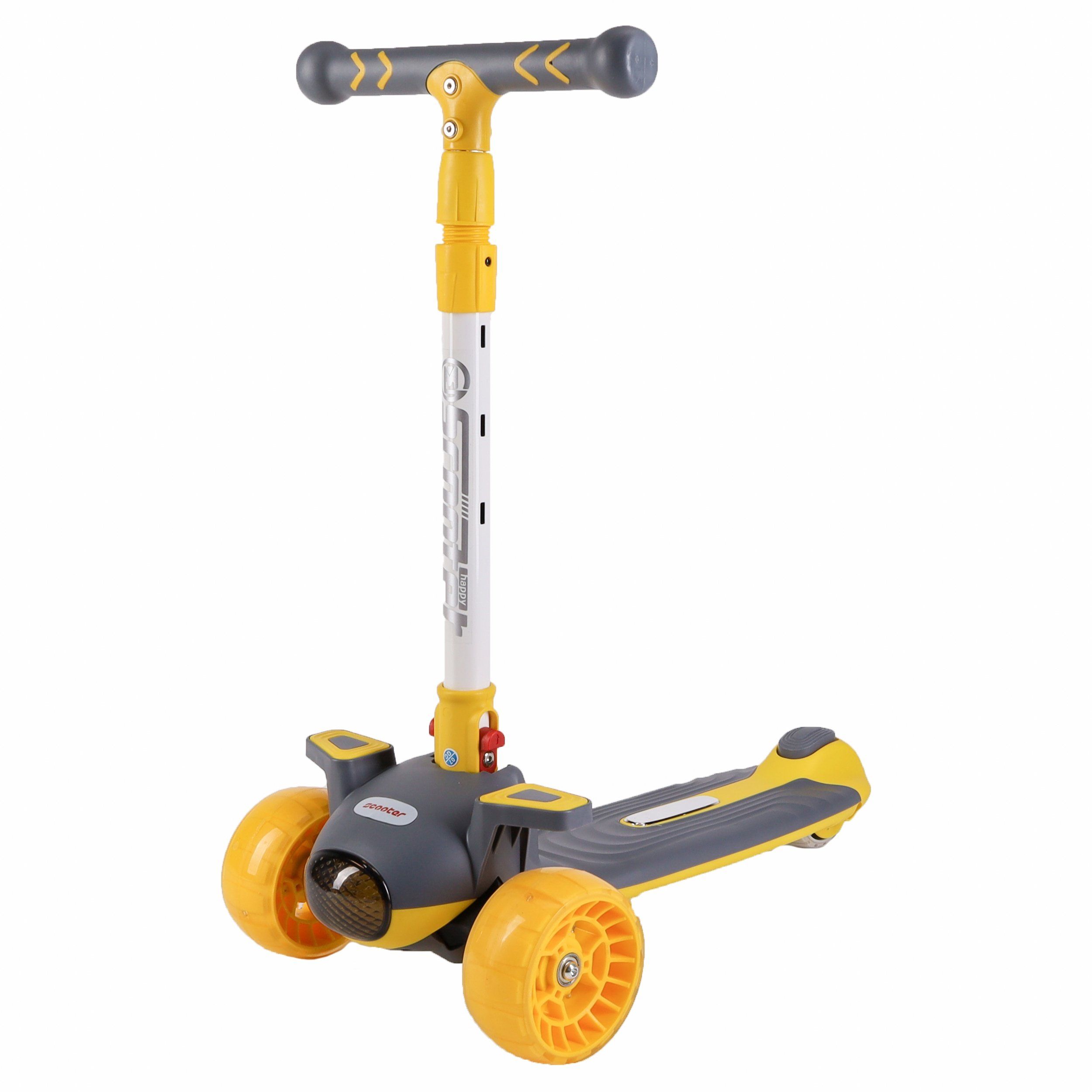 Самокат 3-х колесный SCOOTER Aero, желтый Самокат 3-х колесный SCOOTER Aero, желтый