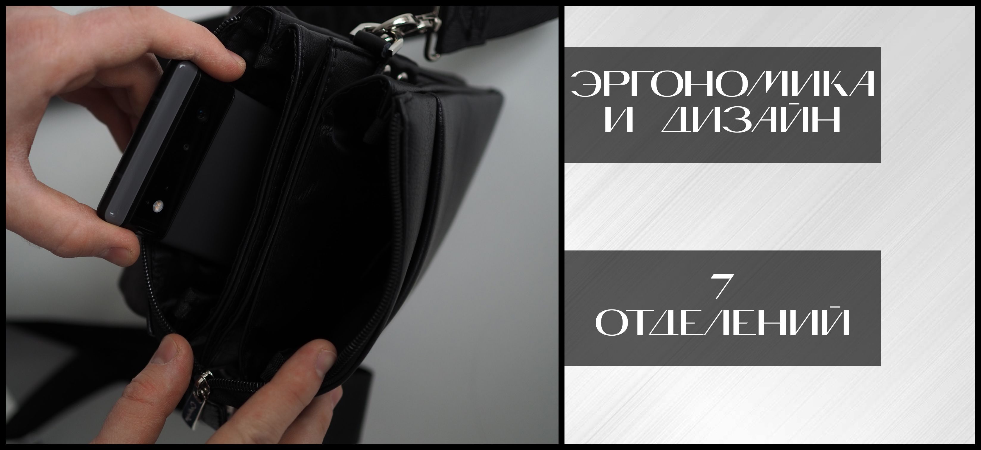 Сумка мужская через плечо кожаная, Catiroya, Барсетка - купить с ...