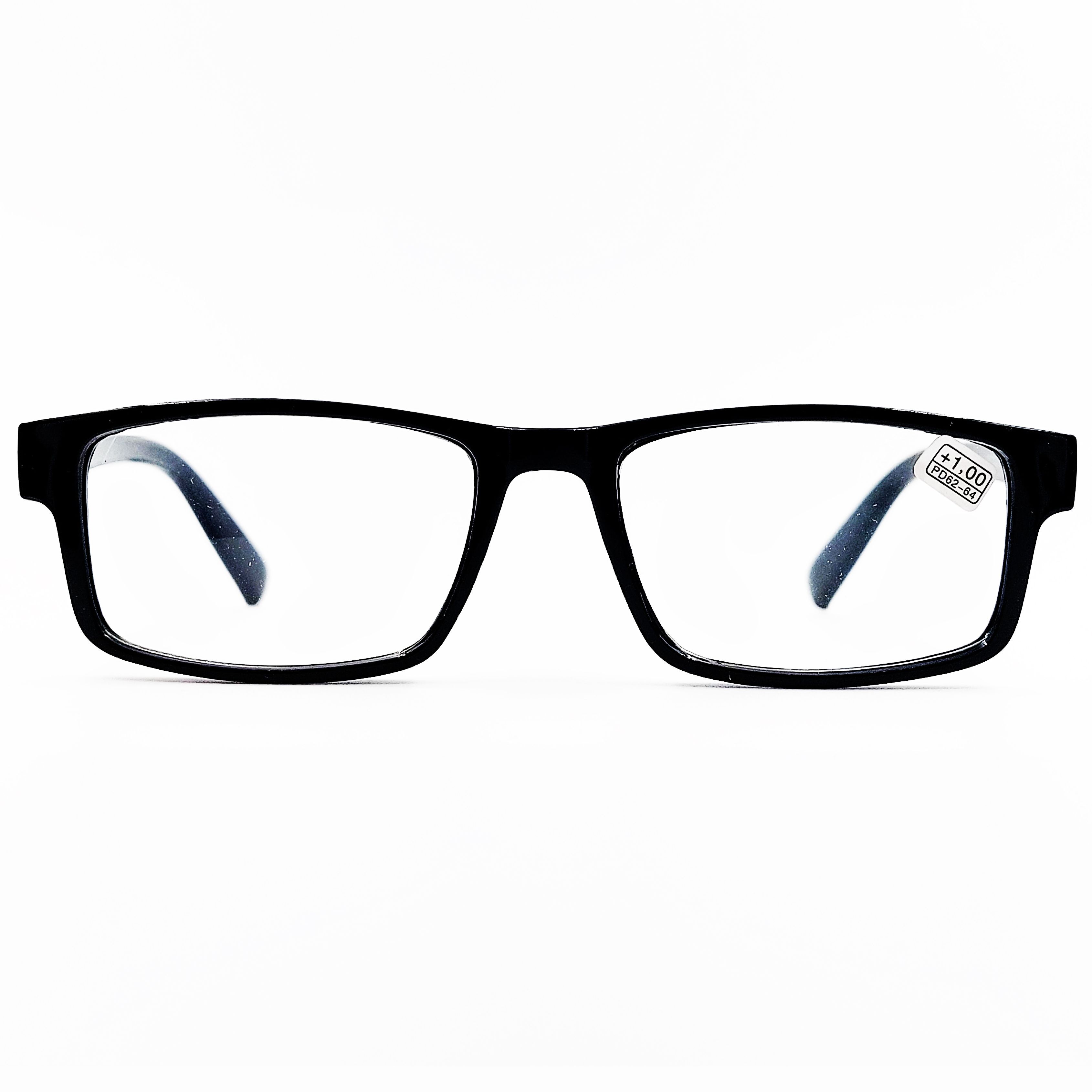 Качественныеиэлегантныеготовыеочкисмежзрачковымрасстоянием62мм-0.50воправепластикчерногоцвета