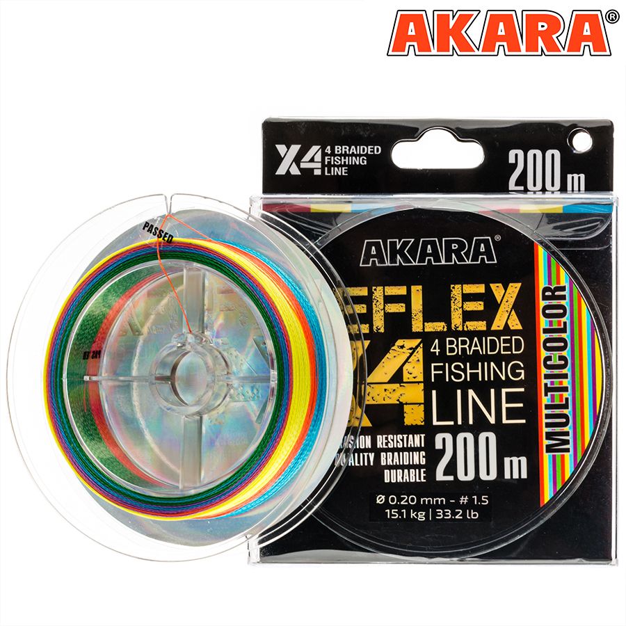 Шнур Akara Reflex Multicolor 200 м 0,14