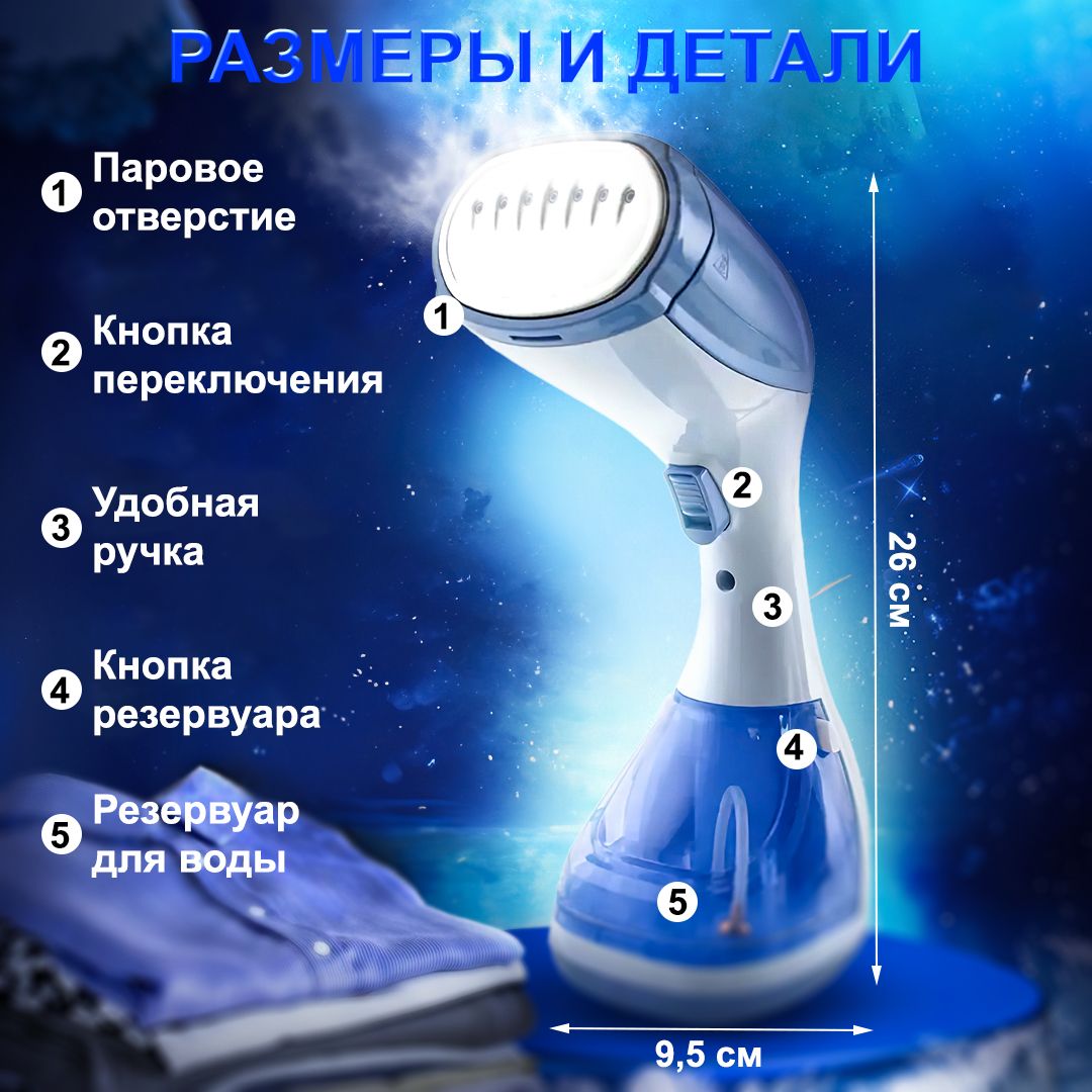 Отпариватель Fiery синий 1100 Вт купить по низкой цене: отзывы, фото ...