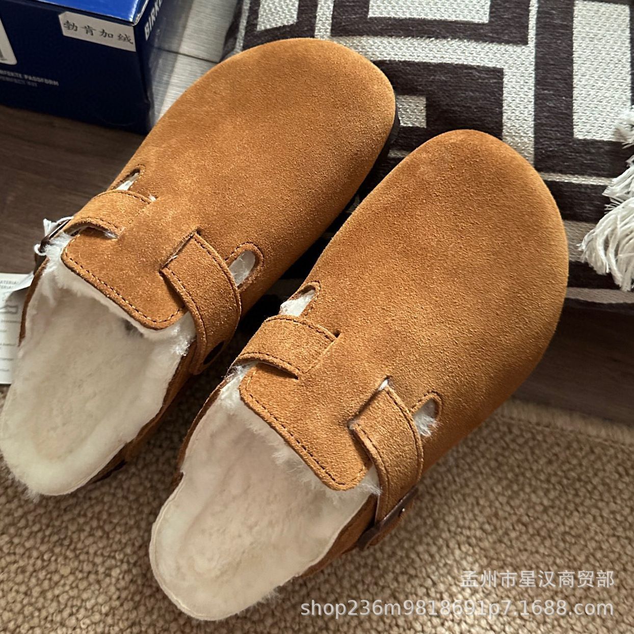 靴 BIRKENSTOCK 39 Birkenstock Arizona Suede Sandals Navy по самой выгодной цене