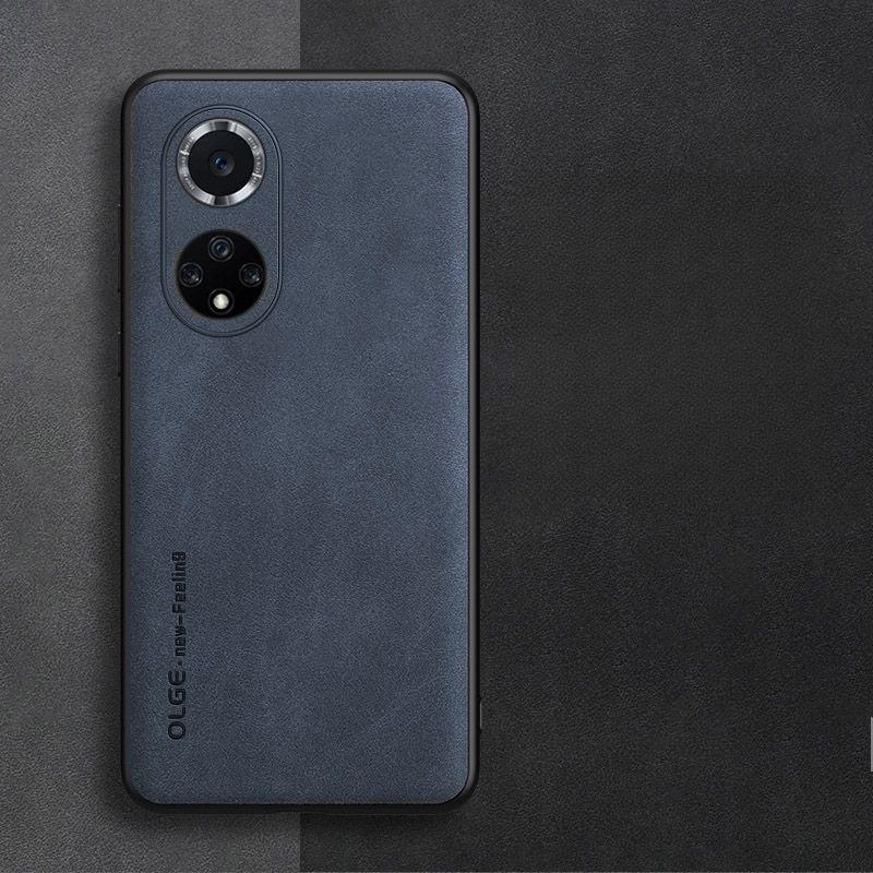 Стильный на коже чехол для Honor 50 и Huawei Nova 9 (Хонор 50 и Хуавей ...
