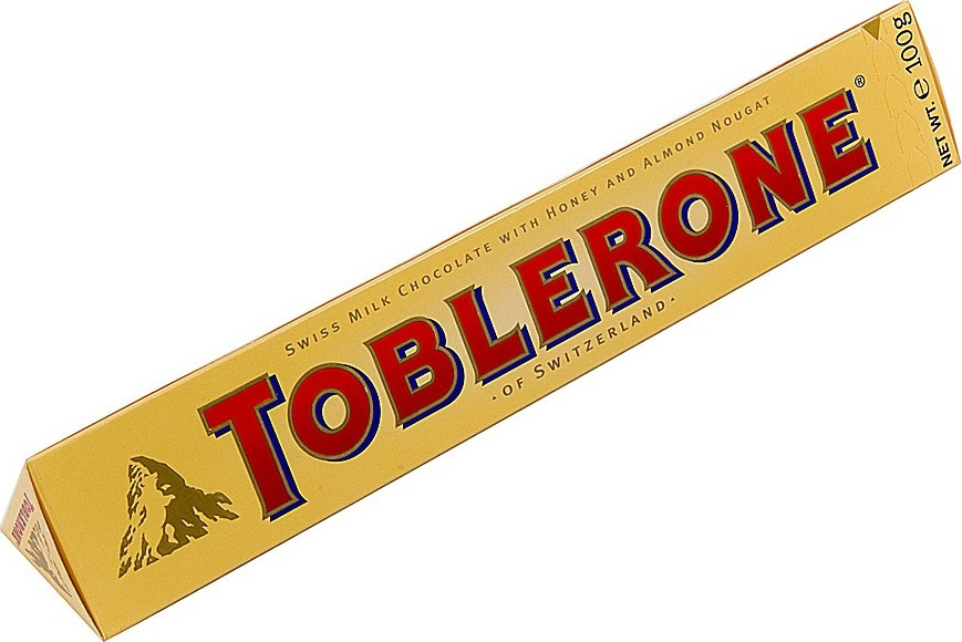 Шоколад Тоблерон Милк Toblerone Milk молочный с медом и нугой 100 г  #1