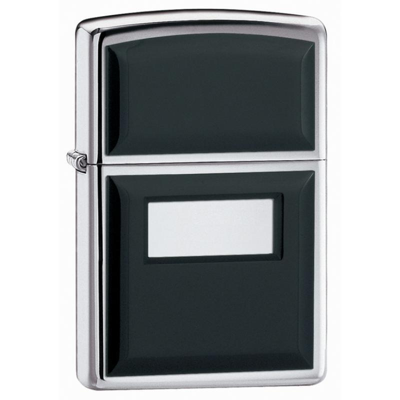 Зажигалка ZIPPO бензиновая Black Ultralite High Polish Chrome #1