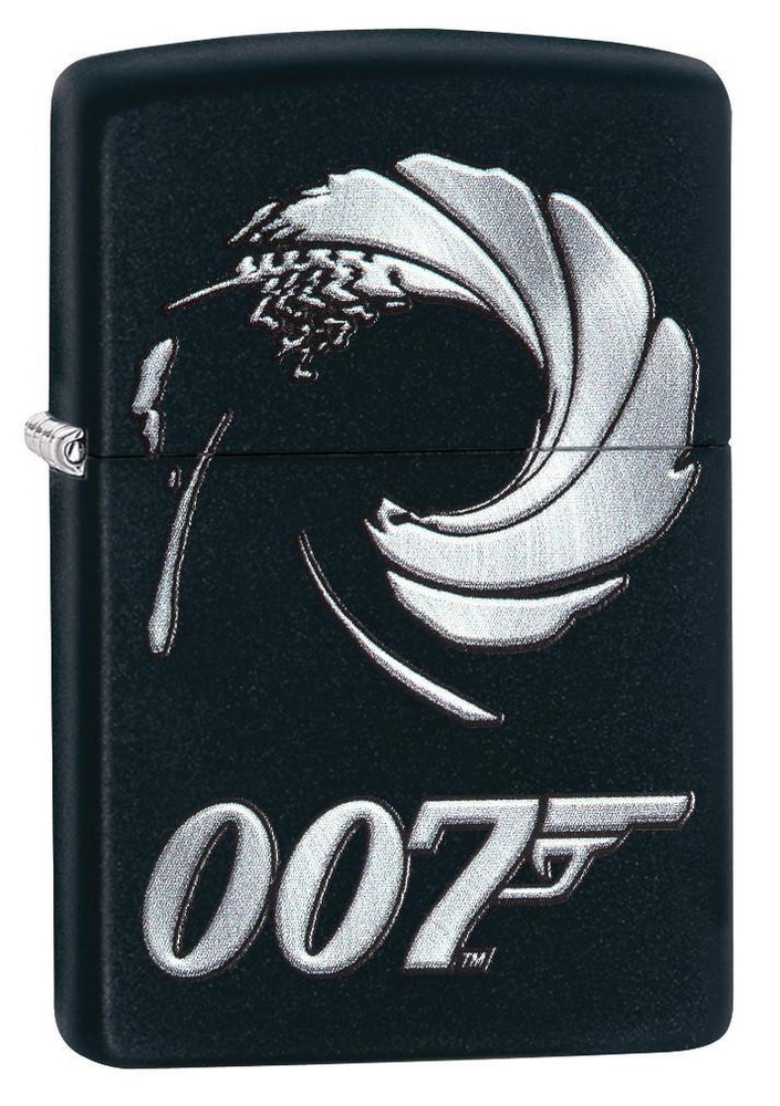 ZIPPO бензиновая зажигалка James Bond Black Matte #1